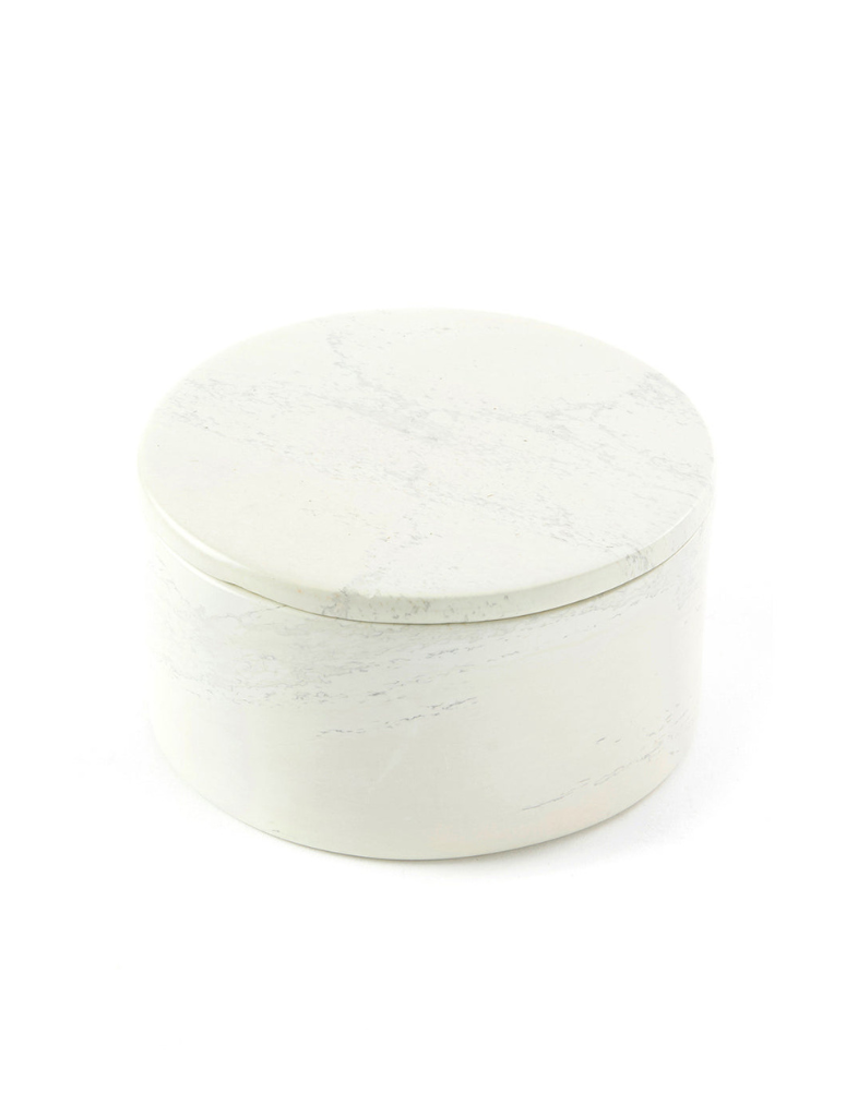 Round Soapstone Box