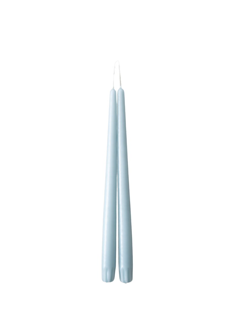Light Blue Taper Candle