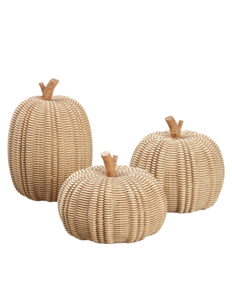 Beige Woven Pumpkin