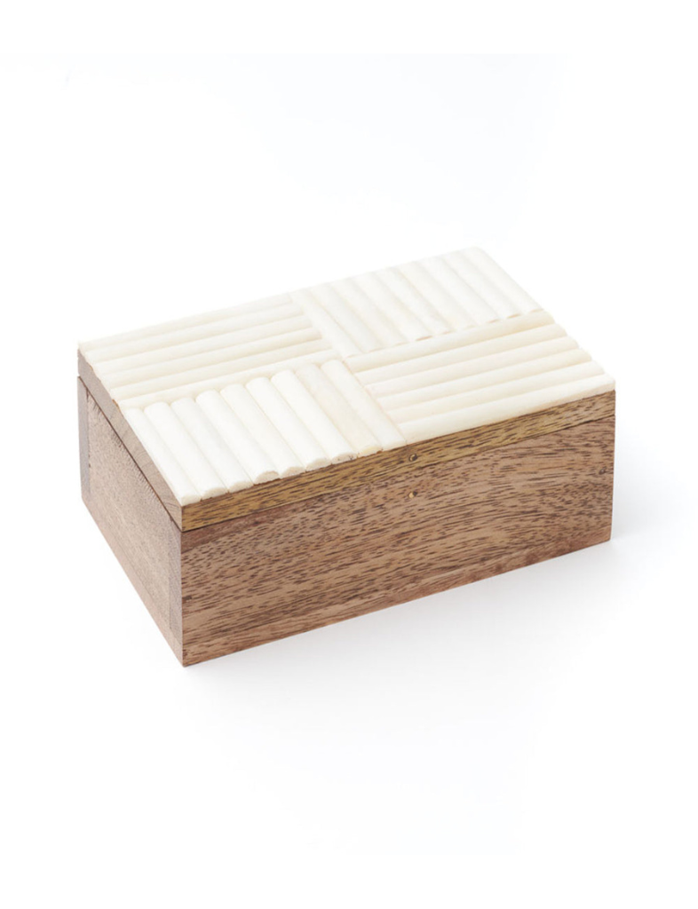 Beveled Ivory Box