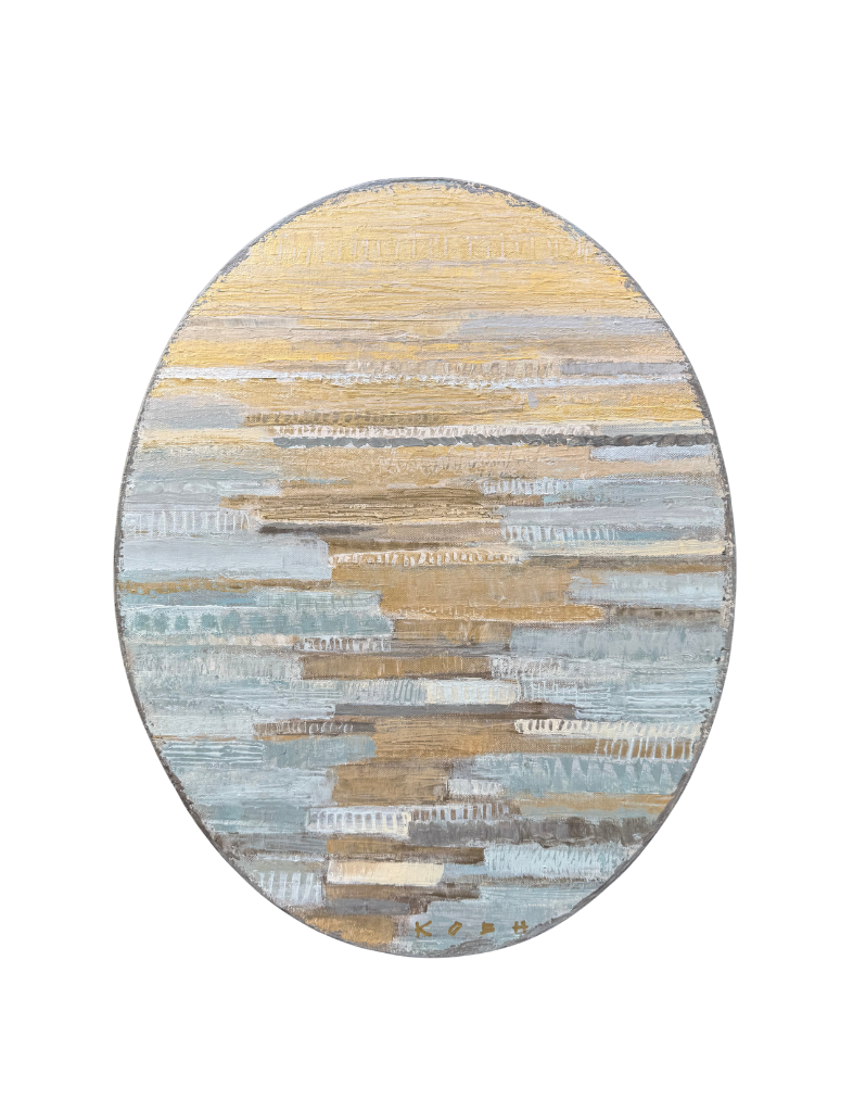 Large Oval Tide Scape III