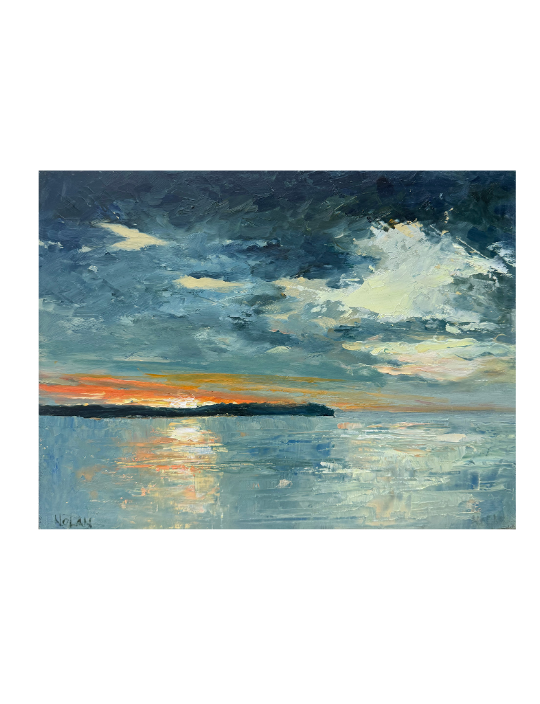 Setting Sun Before The Storm Oil Painting