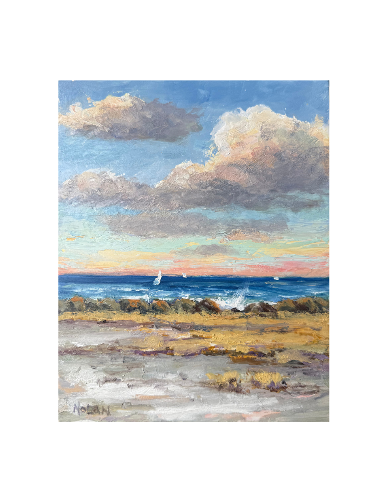 September Shore Oil Painting