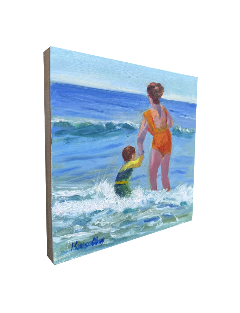 Ready, Set, Jump Oil Painting