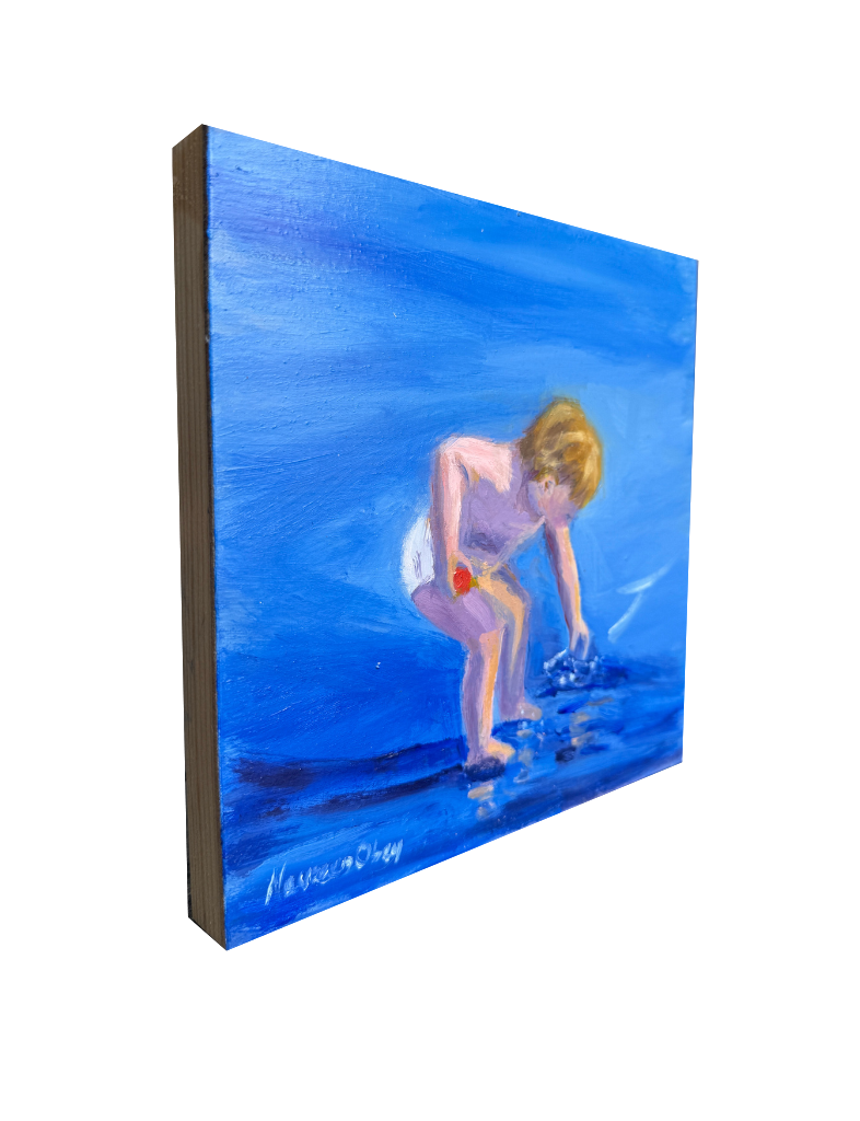 Baby Blues Oil Painting