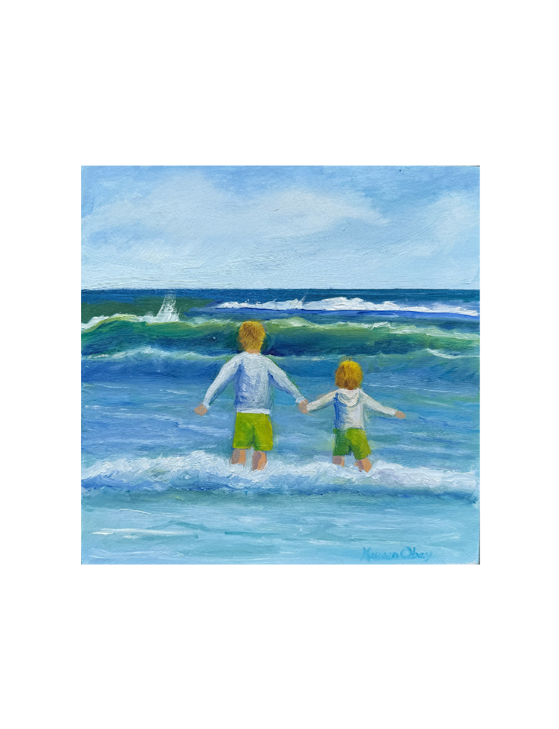 Ready, Set, Go Oil Painting