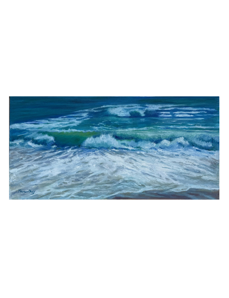 End of Day Low Tide Oil Painting