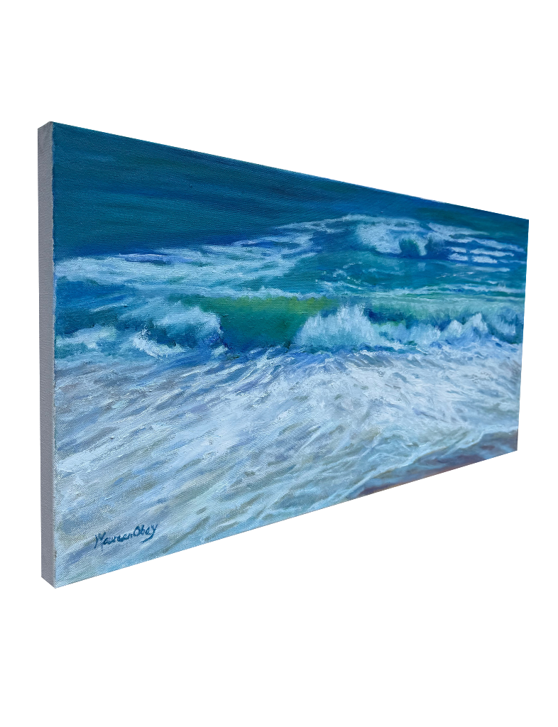 End of Day Low Tide Oil Painting