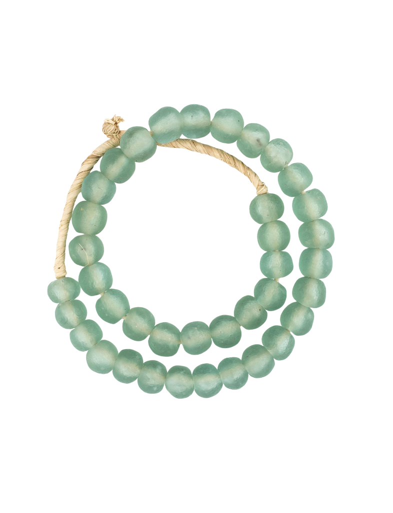 Sage Recycled Glass Beads