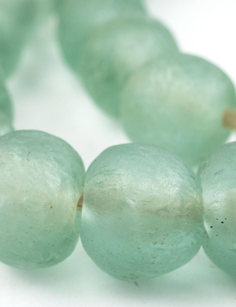 Sage Recycled Glass Beads