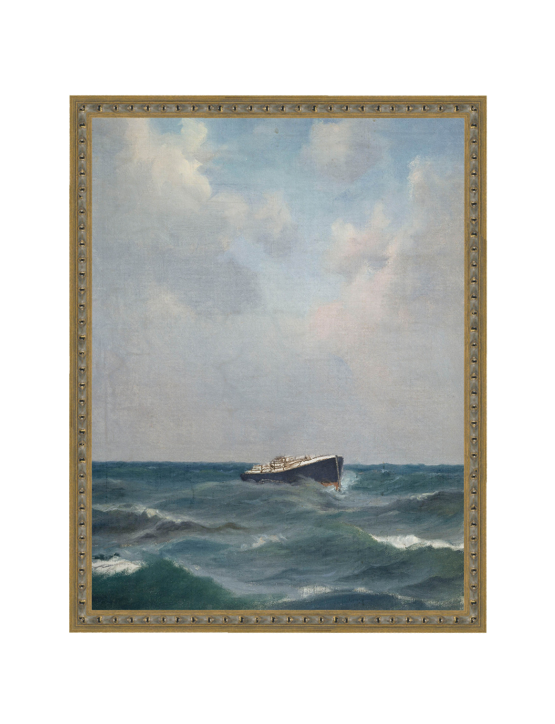 Lonely Boat Framed Print