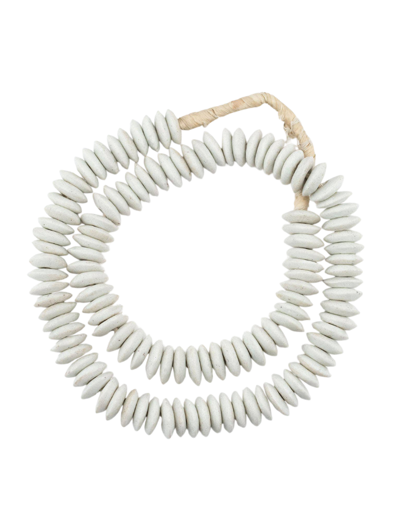 White Glass Bead