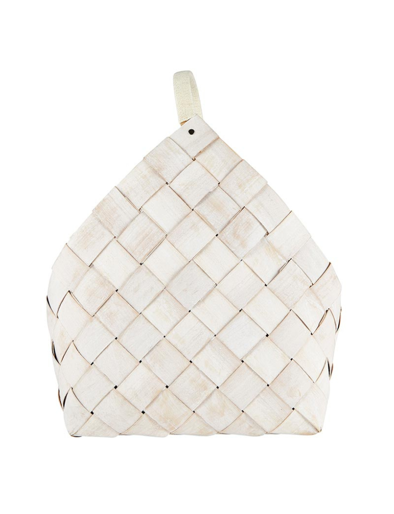 White Wood Fiber Basket