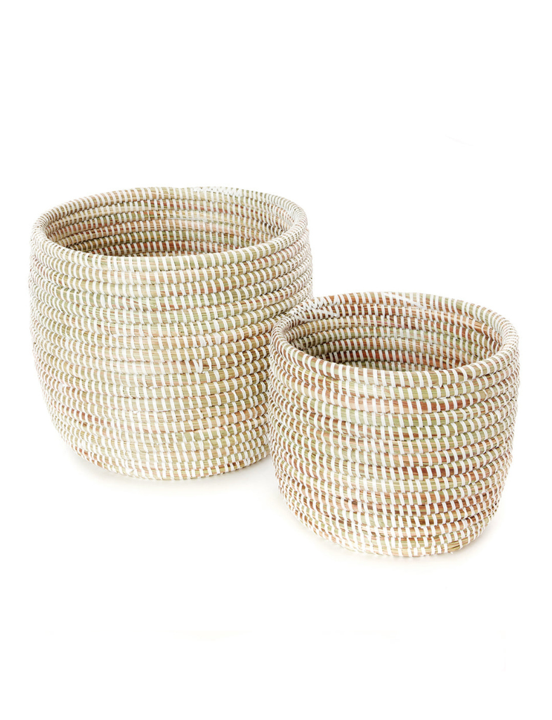 White Planter Baskets