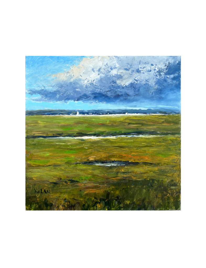 October Marsh Oil Painting