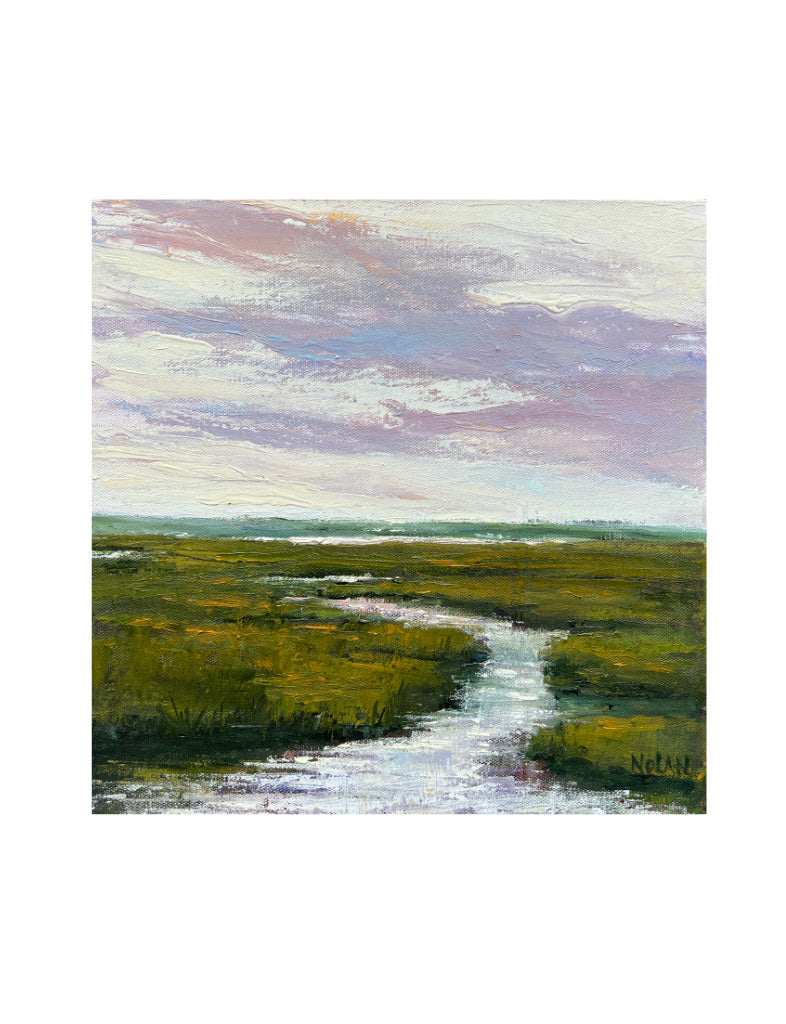 Stream At High Tide Oil Painting