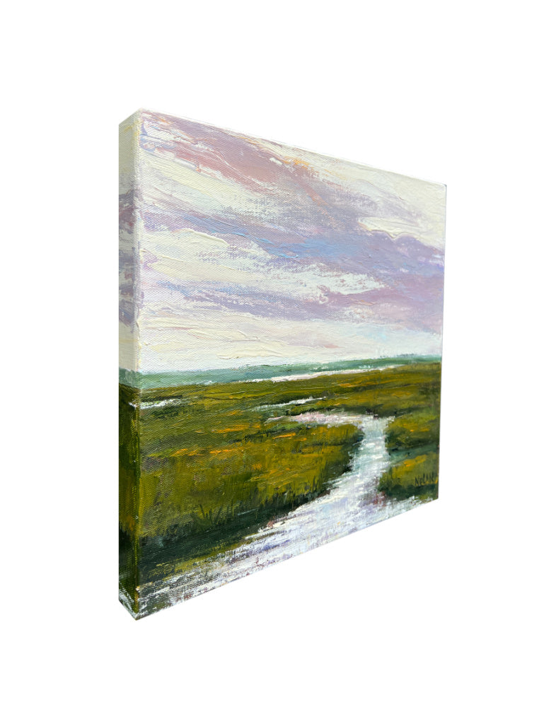Stream At High Tide Oil Painting