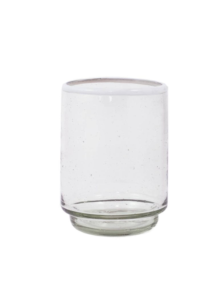 White Rimmed Glass