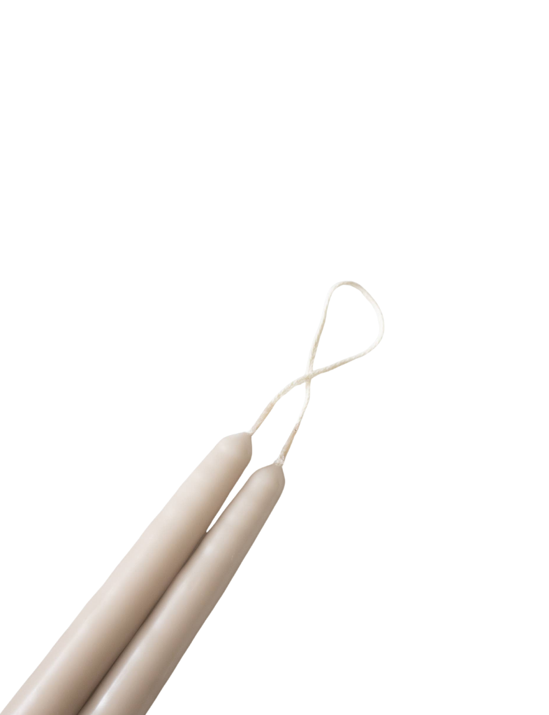 Oatmeal Taper Candle