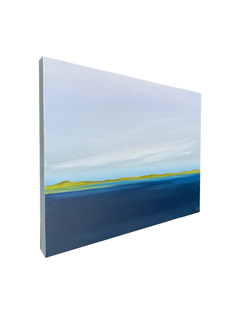 Stillness in Blue Painting - detail view