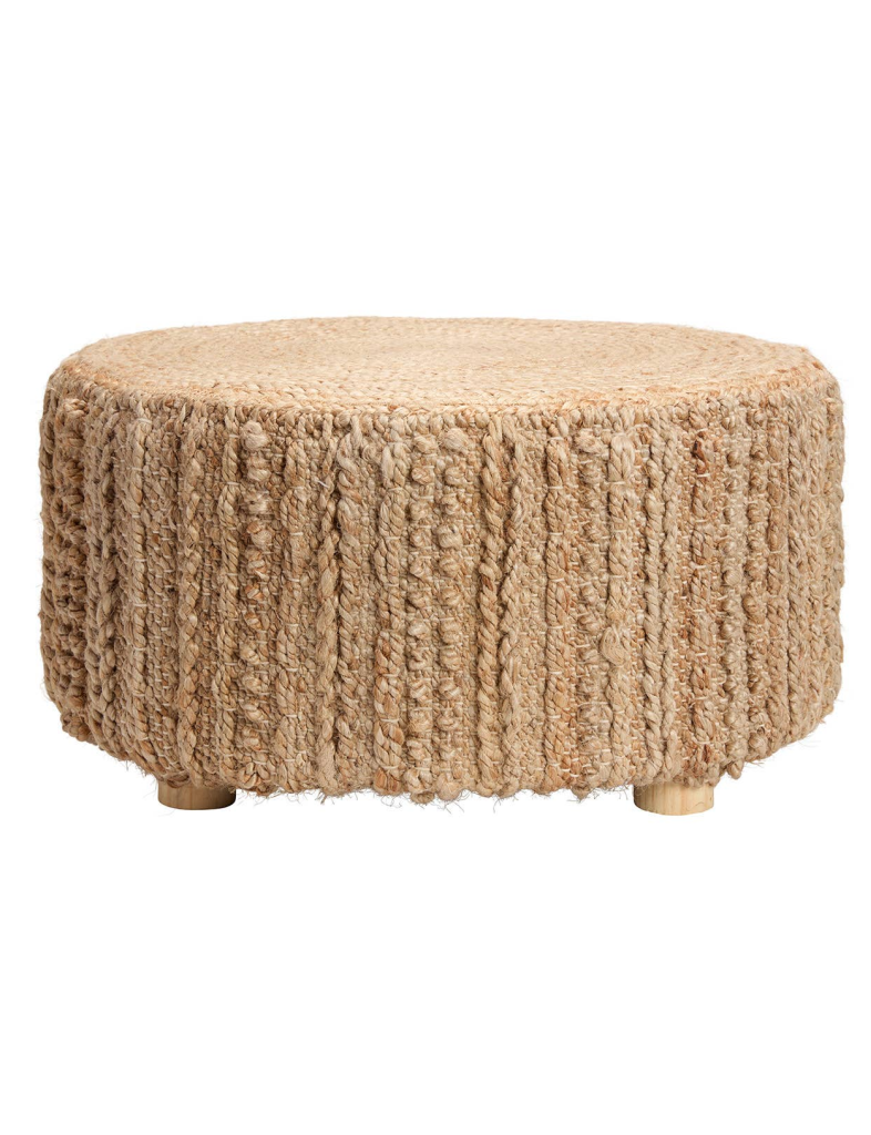 Macie Jute Pouf