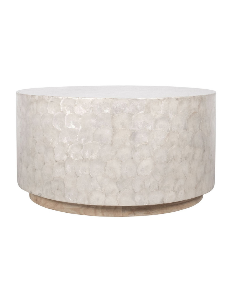 Round Capiz Coffee Table
