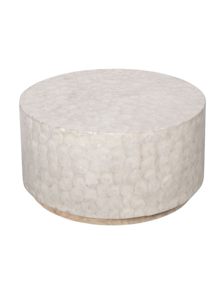 Round Capiz Coffee Table