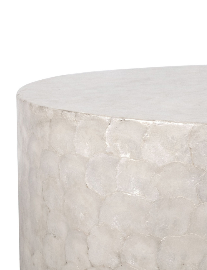Round Capiz Coffee Table