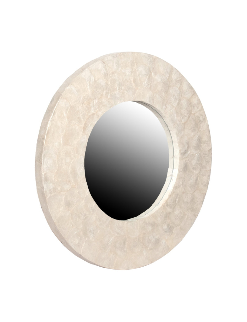 Capiz Wide Frame Mirror