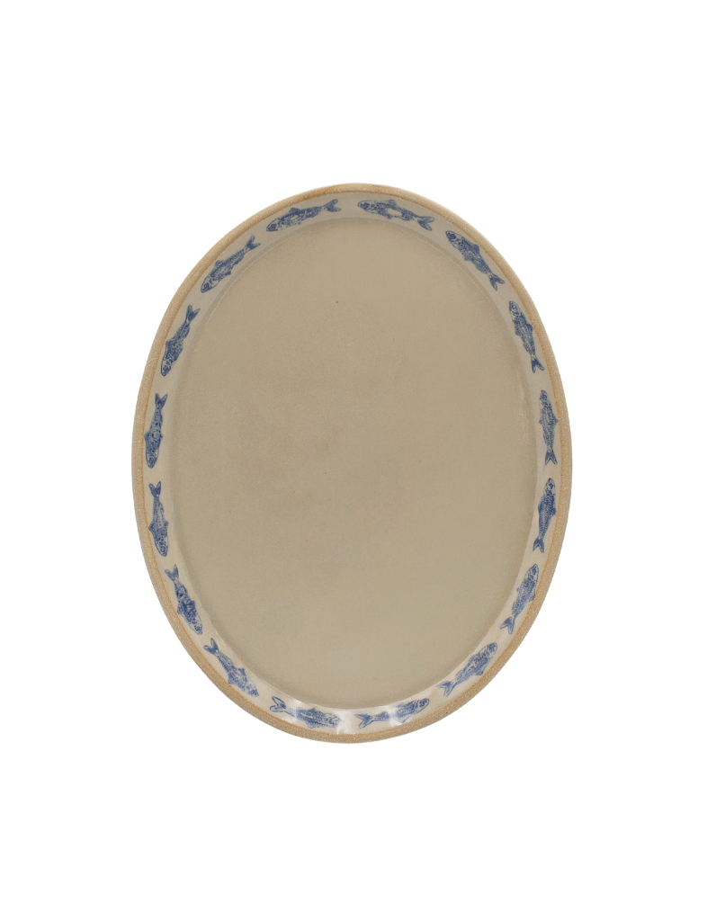 Oval Sardine Ceramic Tray