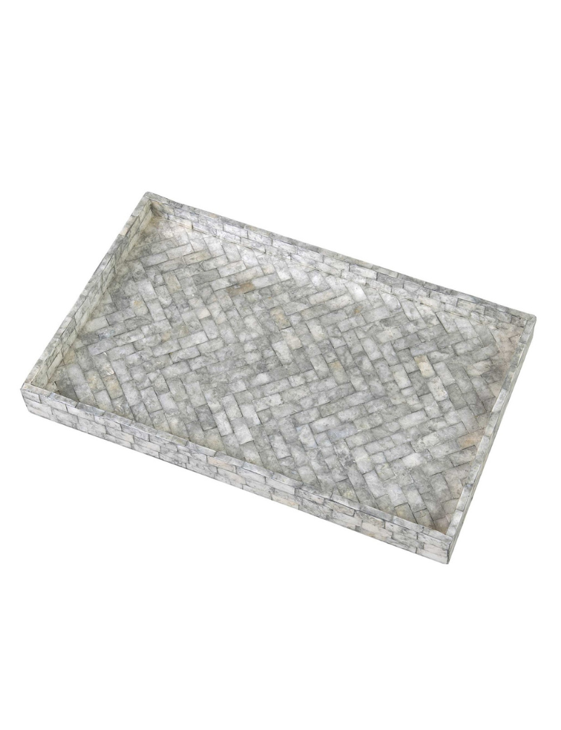 Gray Capiz Tray