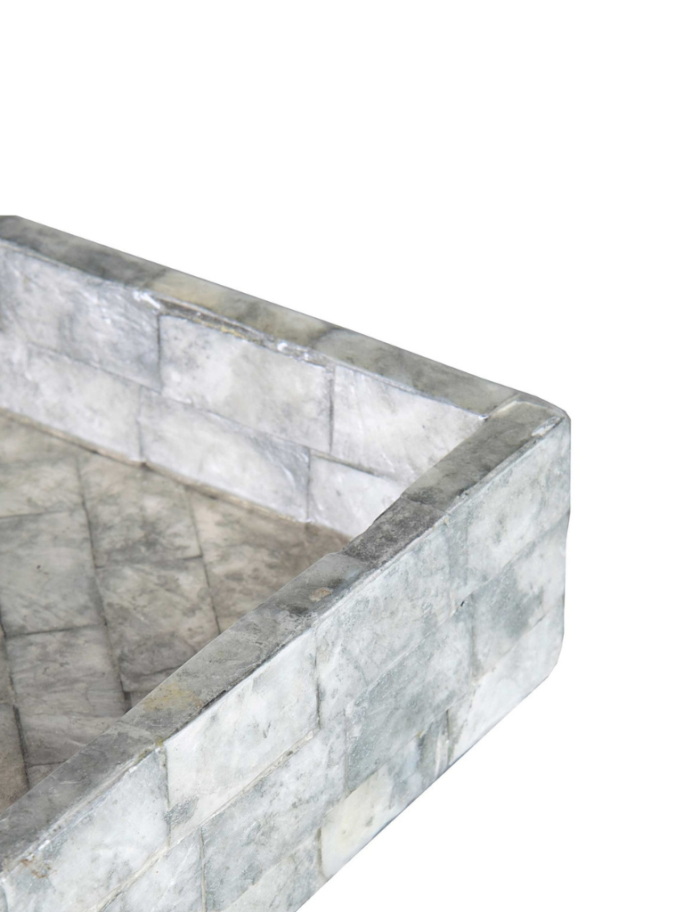 Gray Capiz Tray