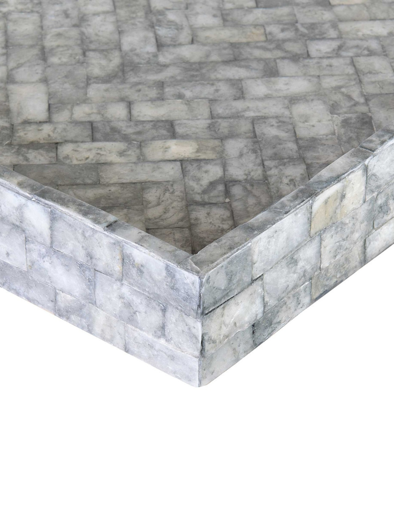 Gray Capiz Tray