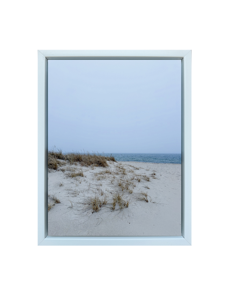 Beach Grass, Blue Sky Print