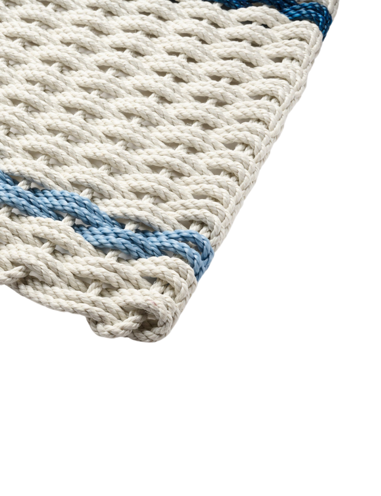 Blue Striped Doormat