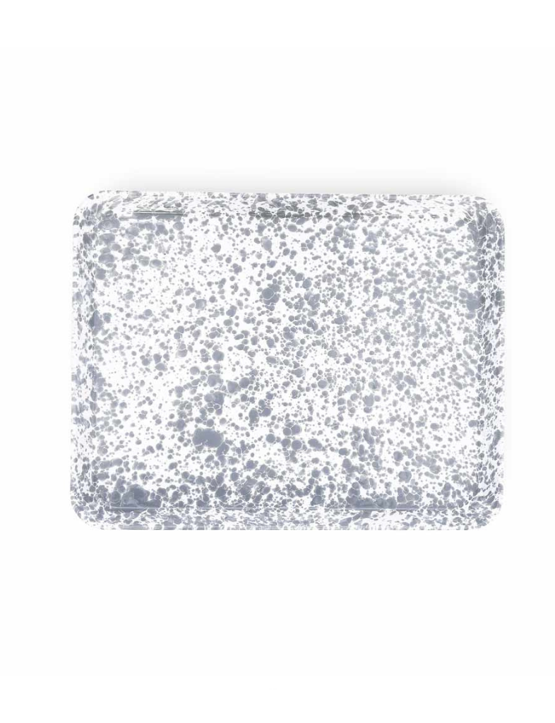 Grey Splatter Enamelware Tray