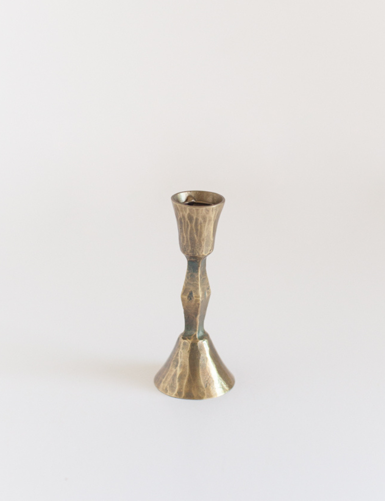 Hand-Forged Iron Candle Stand