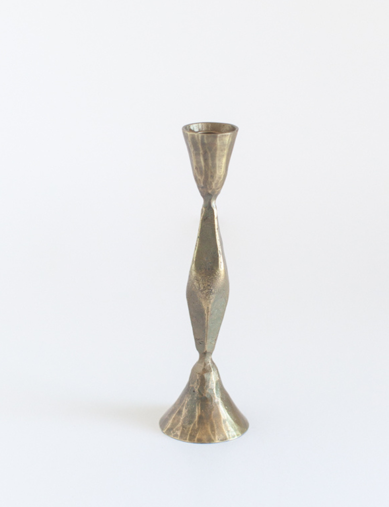 Hand-Forged Iron Candle Stand