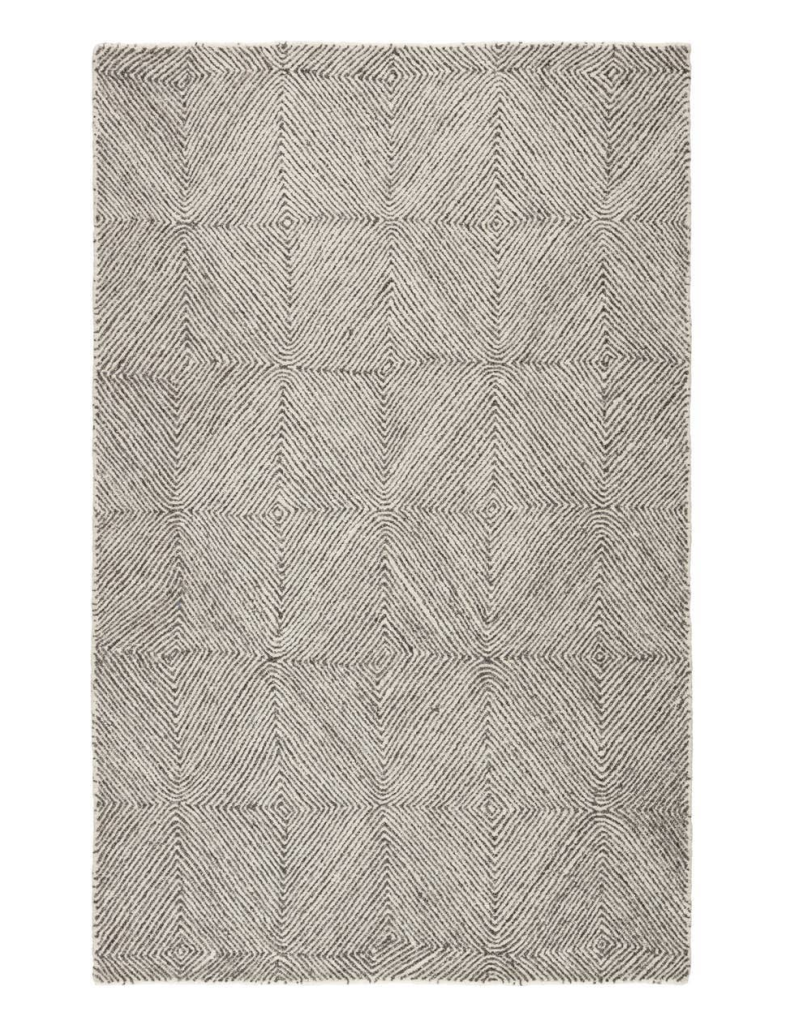 White Crest Wool Rug