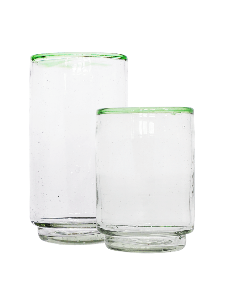 Green Rimmed Glass
