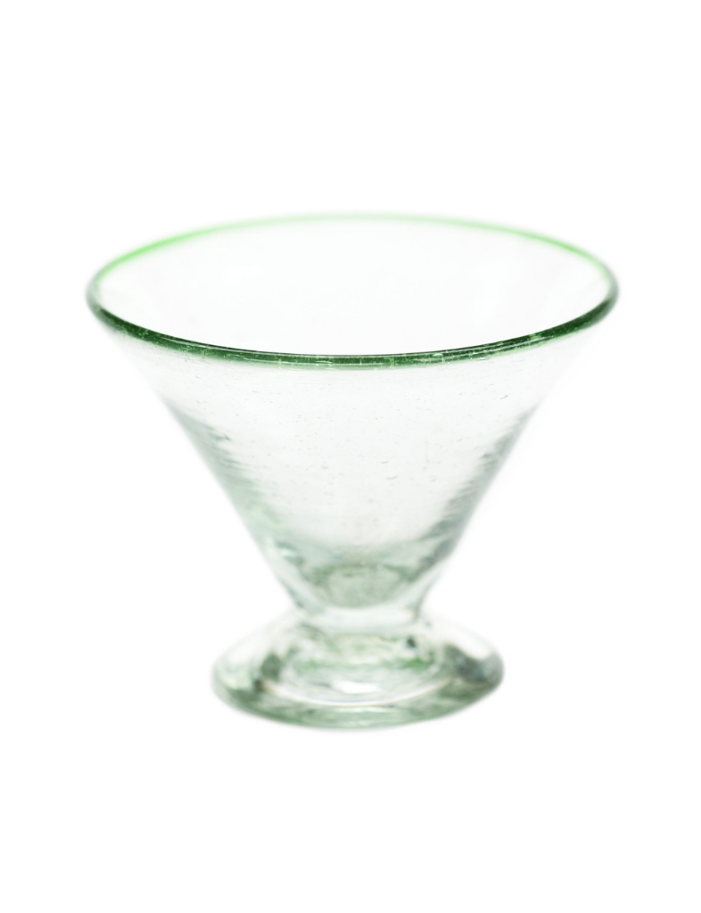 Green Rimmed Margarita Glass