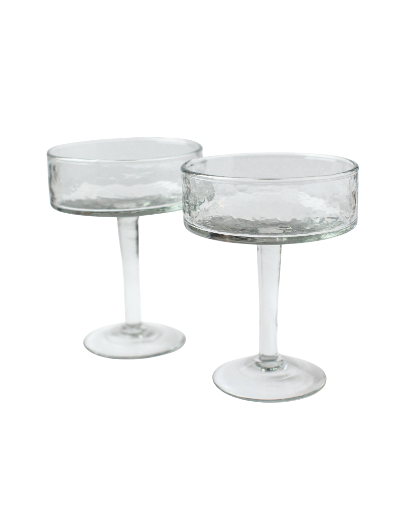 Hammered Cocktail Glass