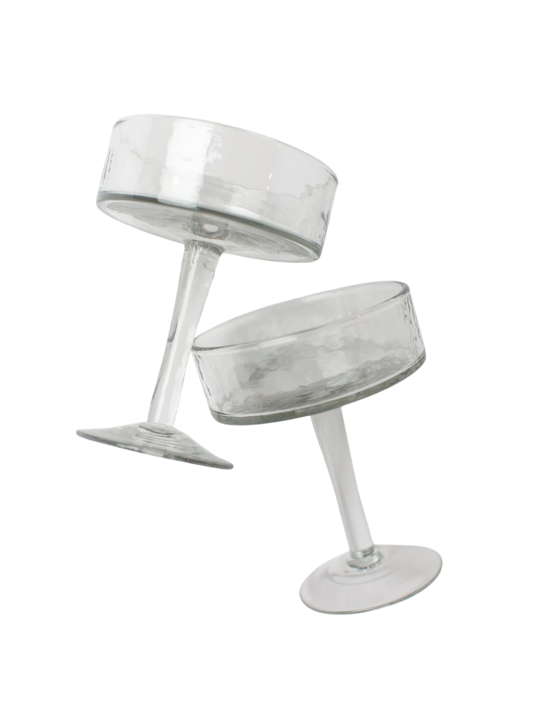 Hammered Cocktail Glass