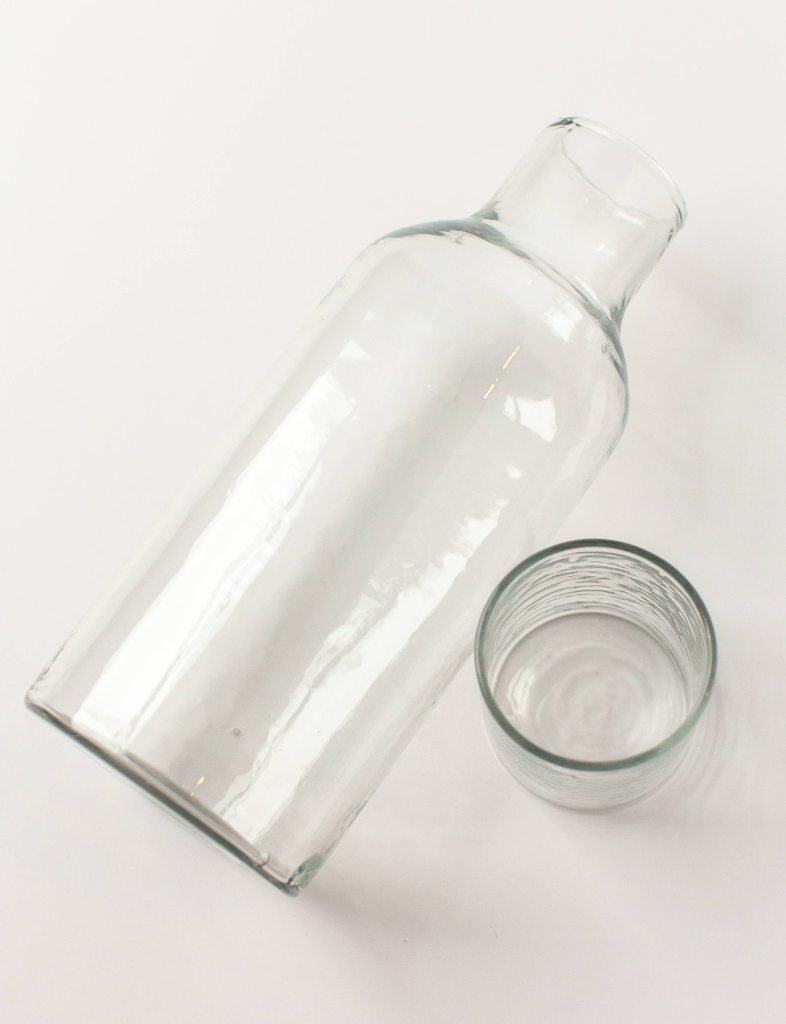 Hammered Glass Carafe