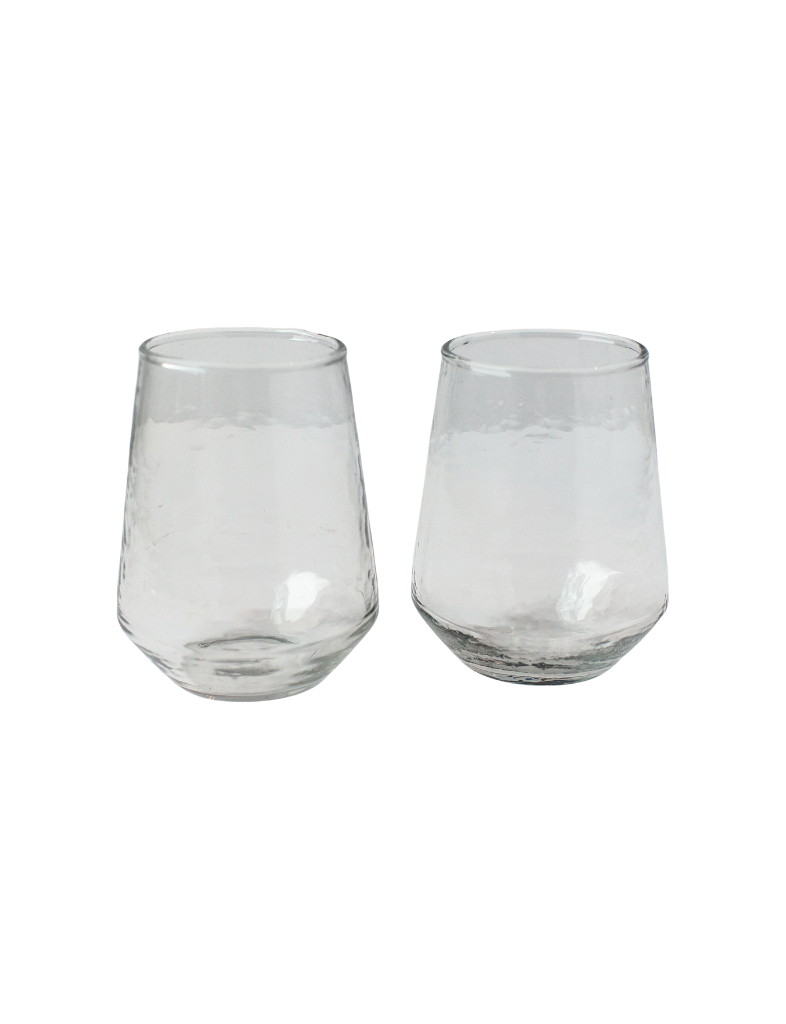 Hammered Glass Tumbler