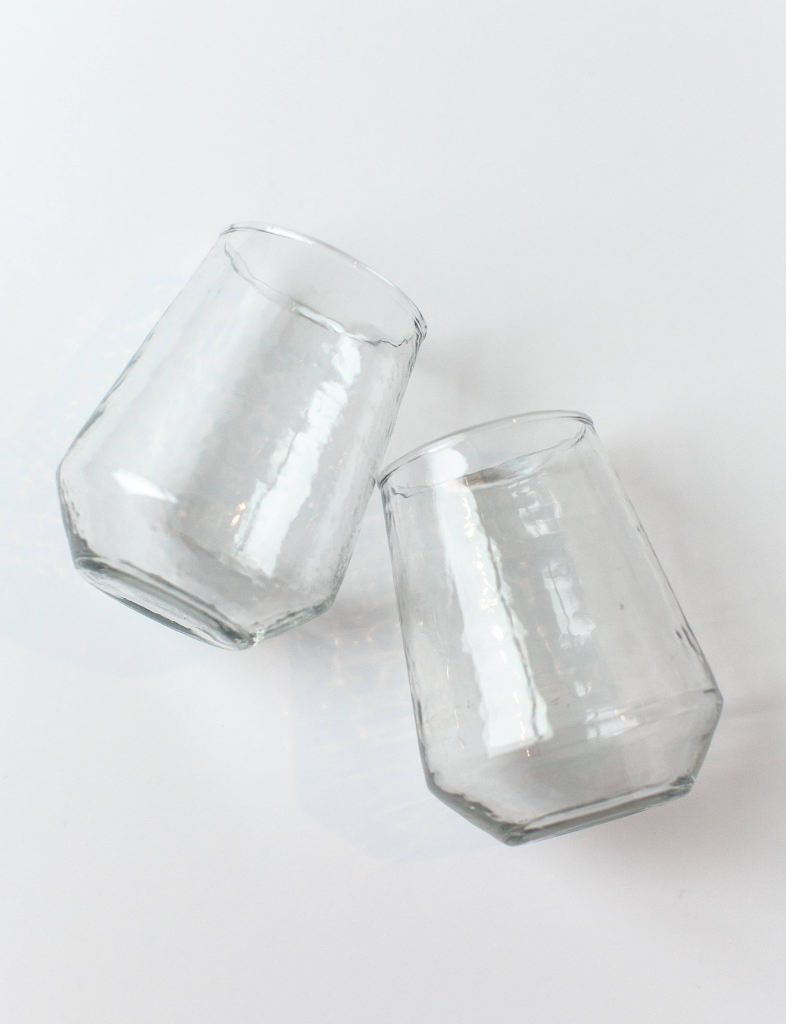 Hammered Glass Tumbler