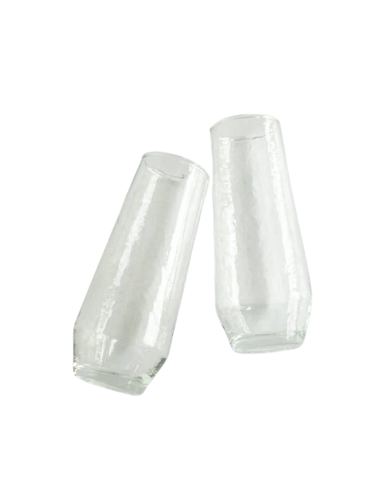 Hammered Champagne Flutes