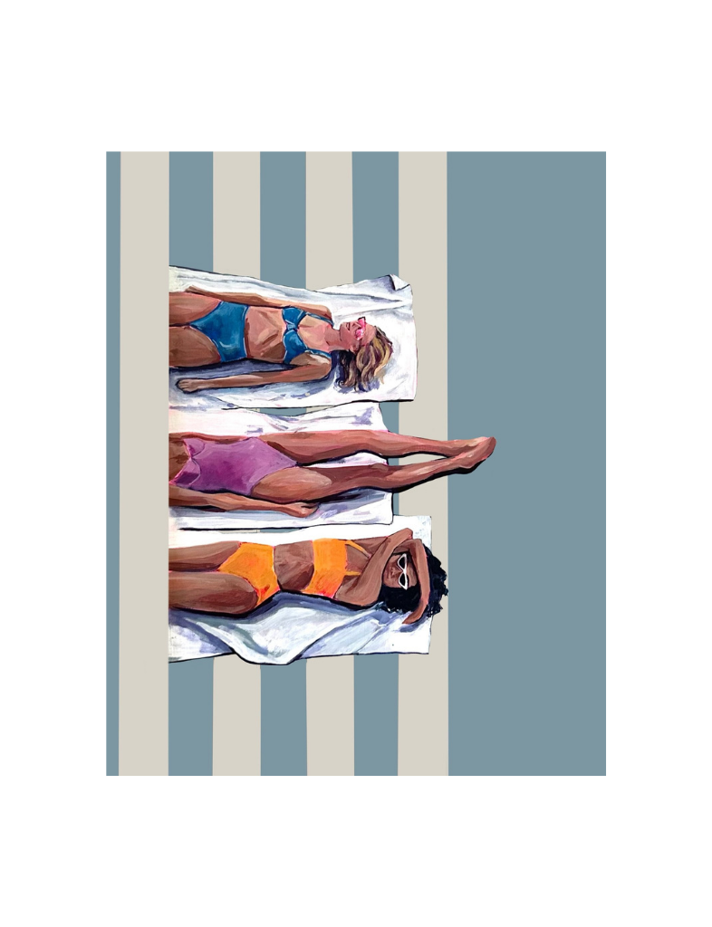 Sunbathing Susies Print