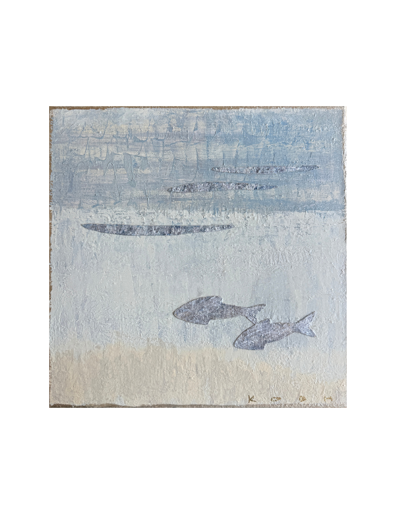 Swimming Along Painting