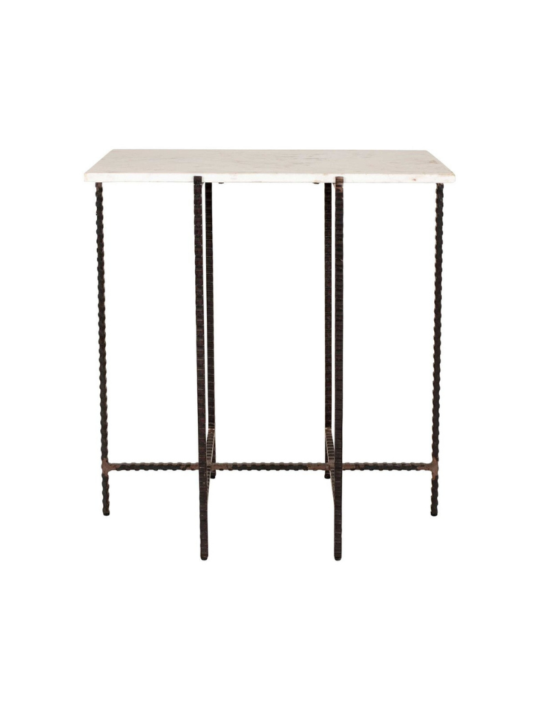 Rectangular Marble Side Table